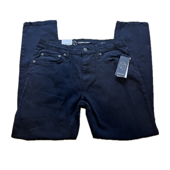 Original Use Other - Original Use Jeans Mens 30X30 Black Slim Taper Distressed Stretch Denim NWT